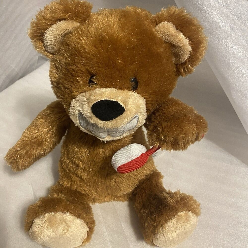 Baby Gund Brushin Buddy Bear Animated Plush Brushing Teeth Toothbrush Works
